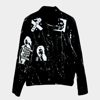 Amy winehouse collage hundredtags denim jacket My Store