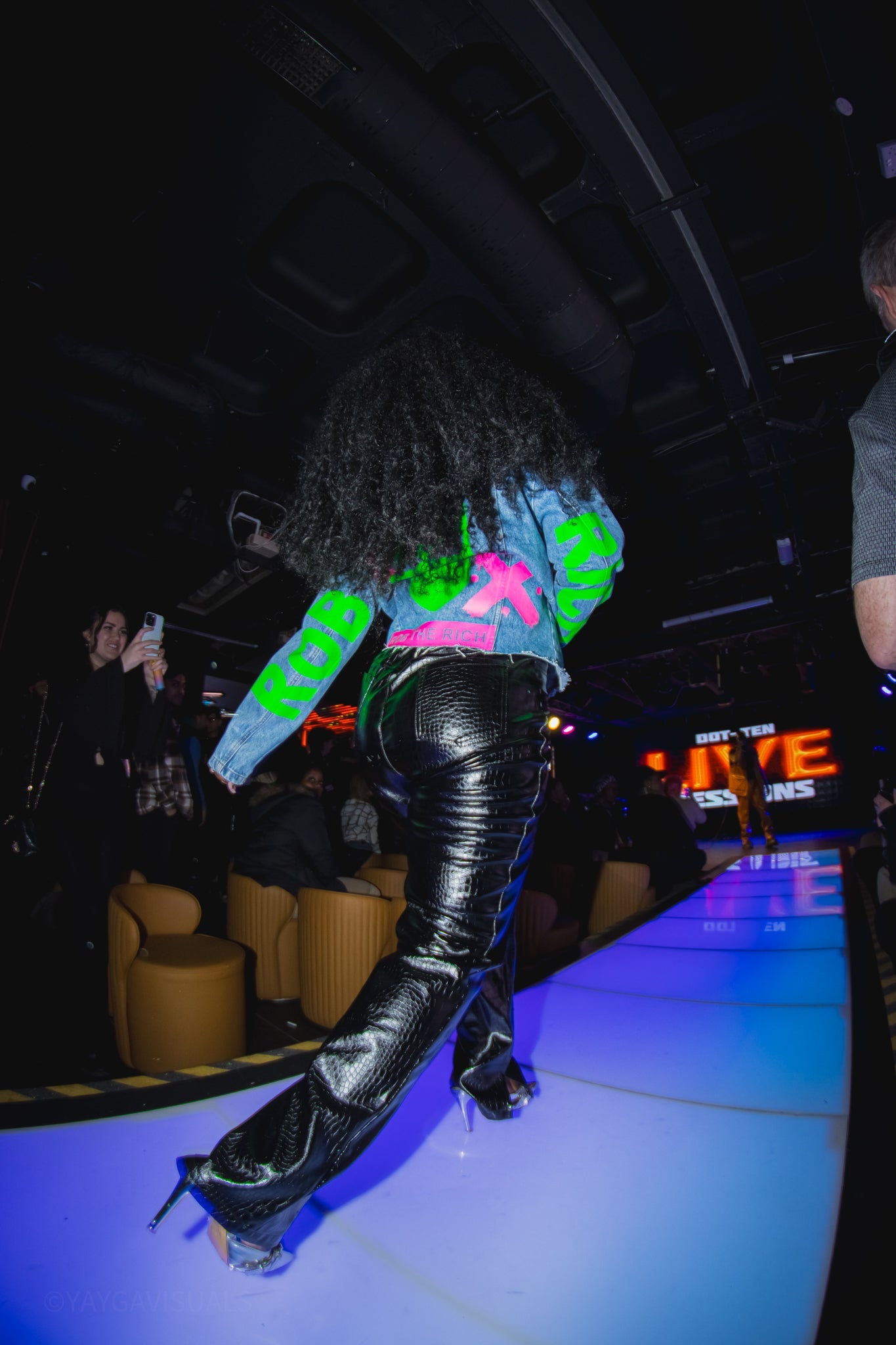 Rob the rich cropped hundredtags denim jacket My Store