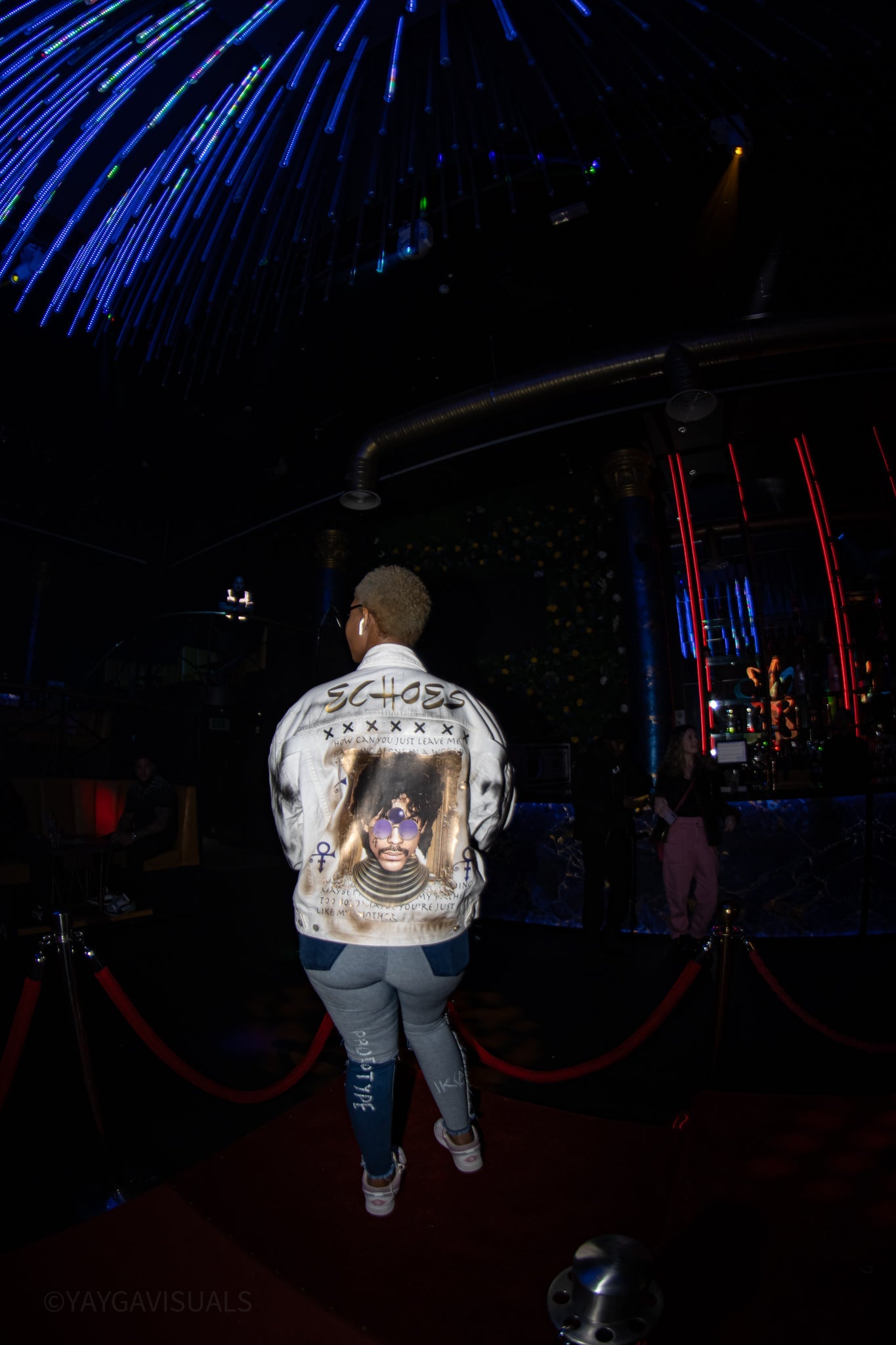 Prince echoes White hundredtags denim jacket My Store