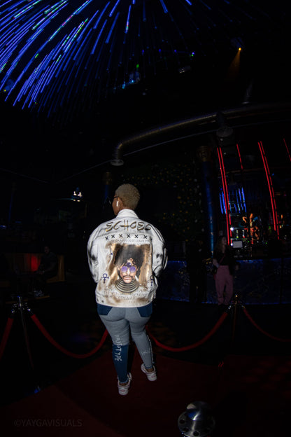 Prince echoes White hundredtags denim jacket My Store