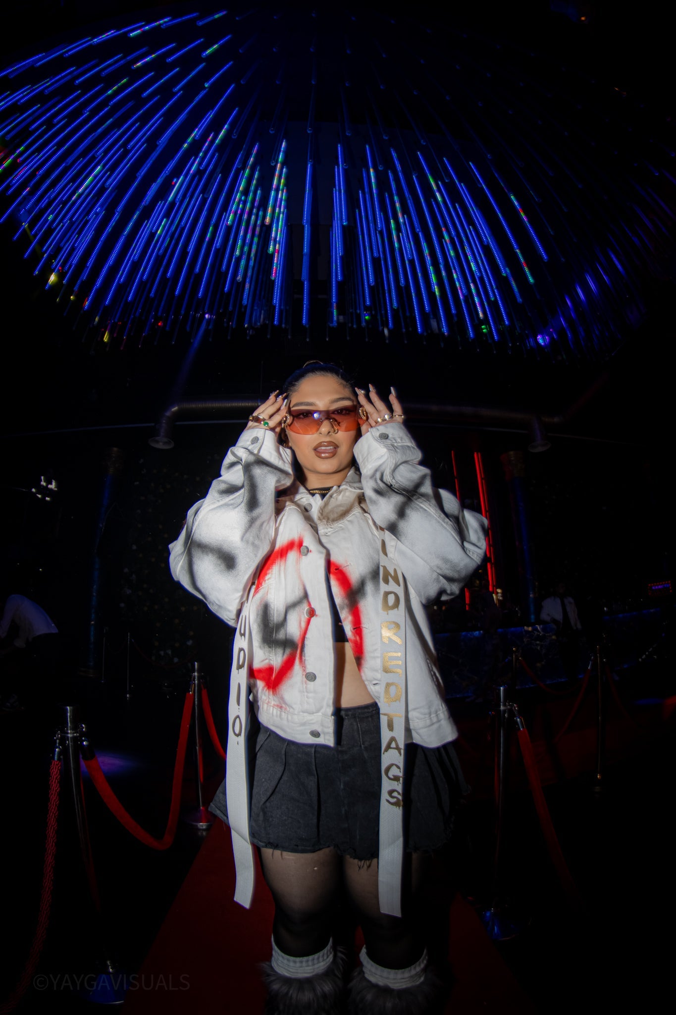 Micheal jackson echoes White hundredtags denim jacket My Store