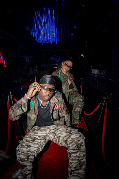 Malcom X  martyr camo hundredtags jacket My Store