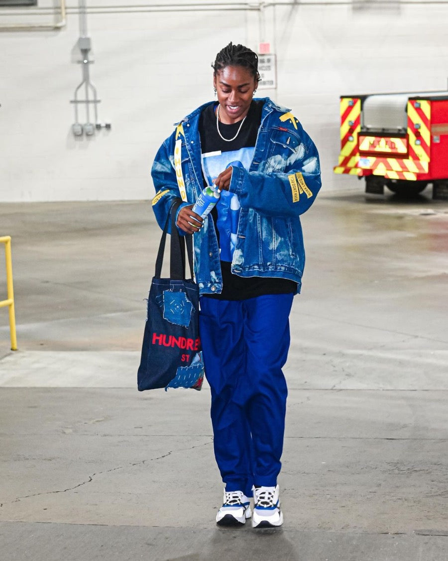 Cold world Hundredtags bleach line denim jacket My Store