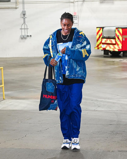 Cold world Hundredtags bleach line denim jacket My Store