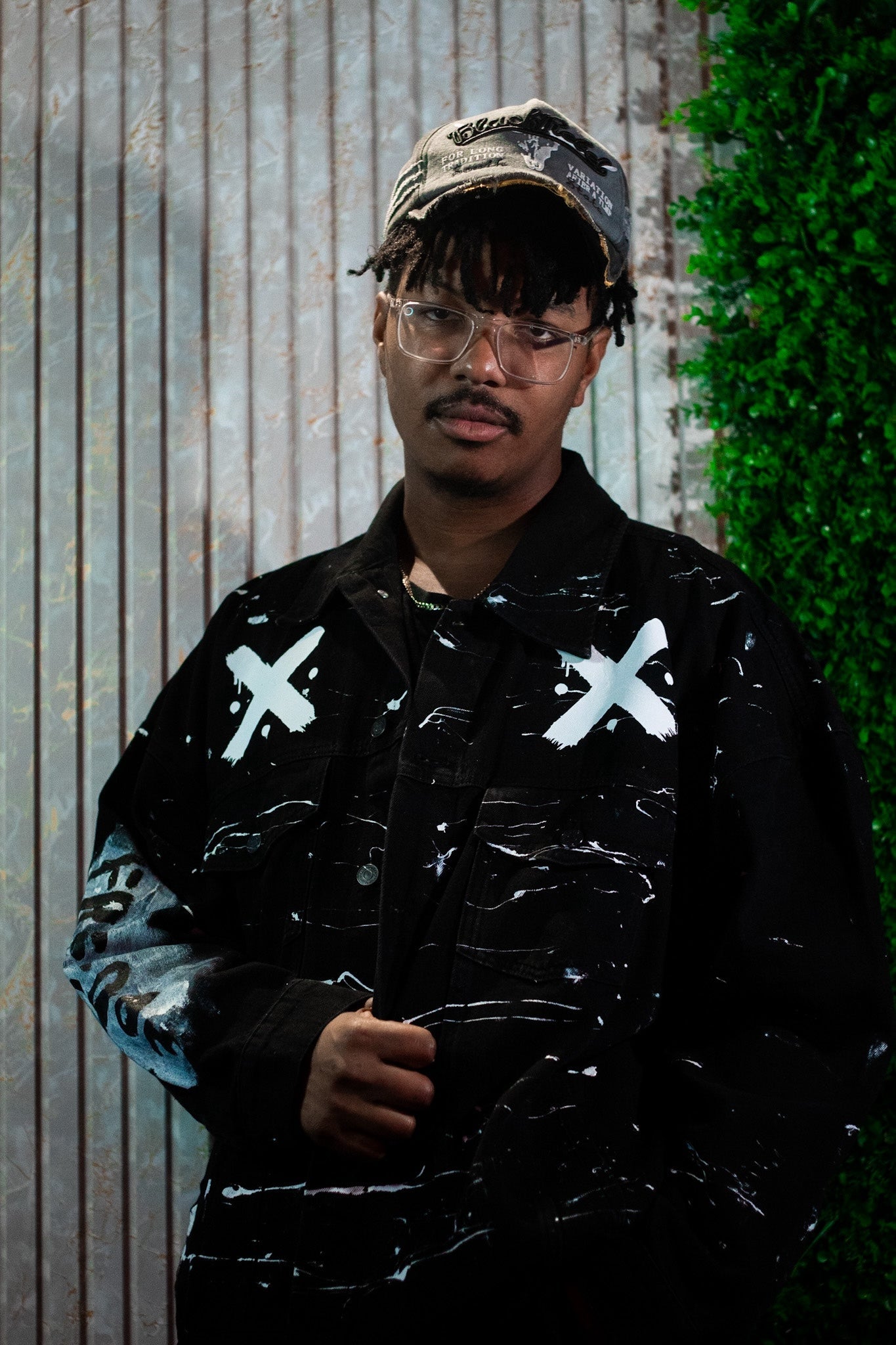 Destroy every label hundredtags jacket black denim My Store