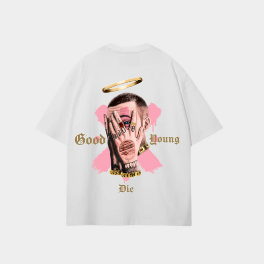 Mac miller white oversized Good die young t-shirt My Store