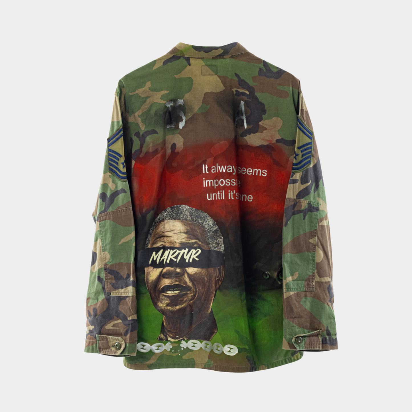 Mandela  martyr camo hundredtags jacket My Store