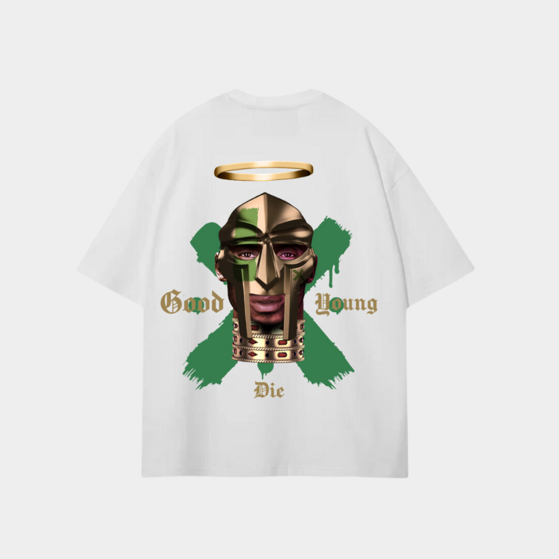 Mf doom white oversized Good die young t-shirt My Store