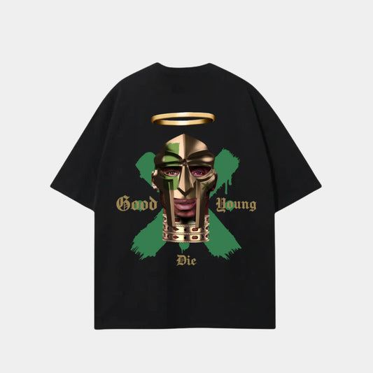 Mf doom black oversized Good die young t-shirt My Store