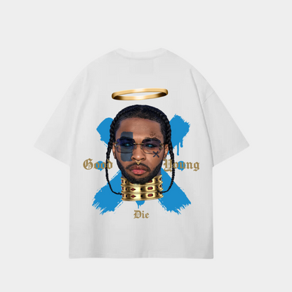 Pop smoke black oversized Good die young t-shirt My Store