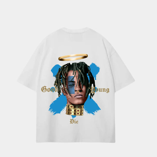 Xxxtentacion white oversized Good die young t-shirt My Store