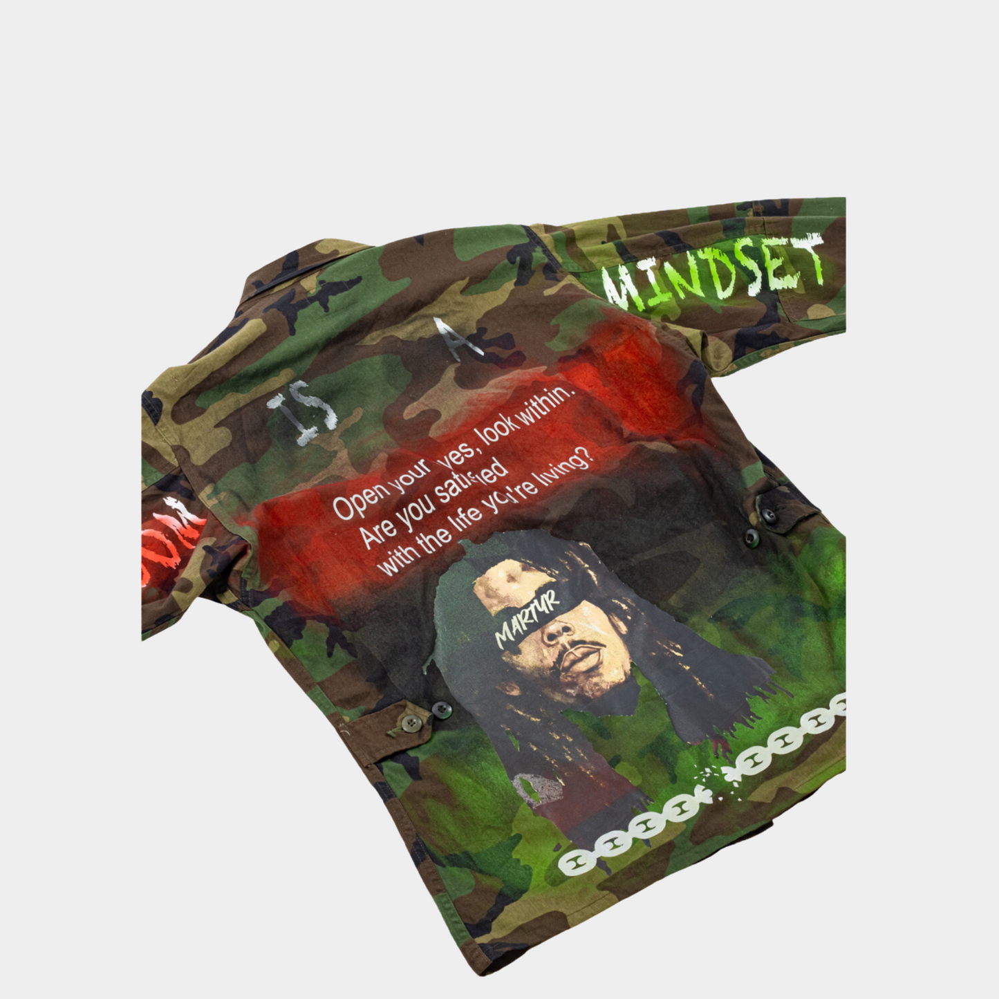 Bob marley martyr camo hundredtags jacket My Store