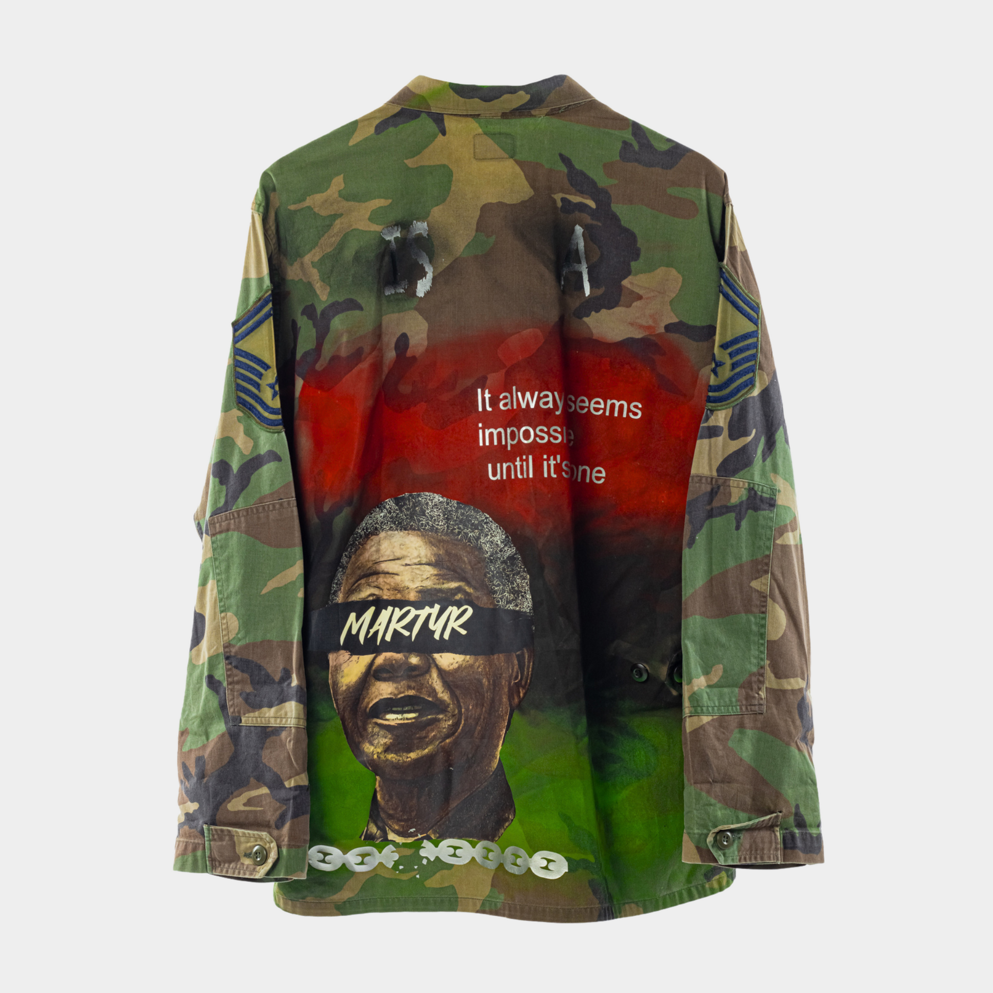 Mandela martyr camo hundredtags jacket My Store