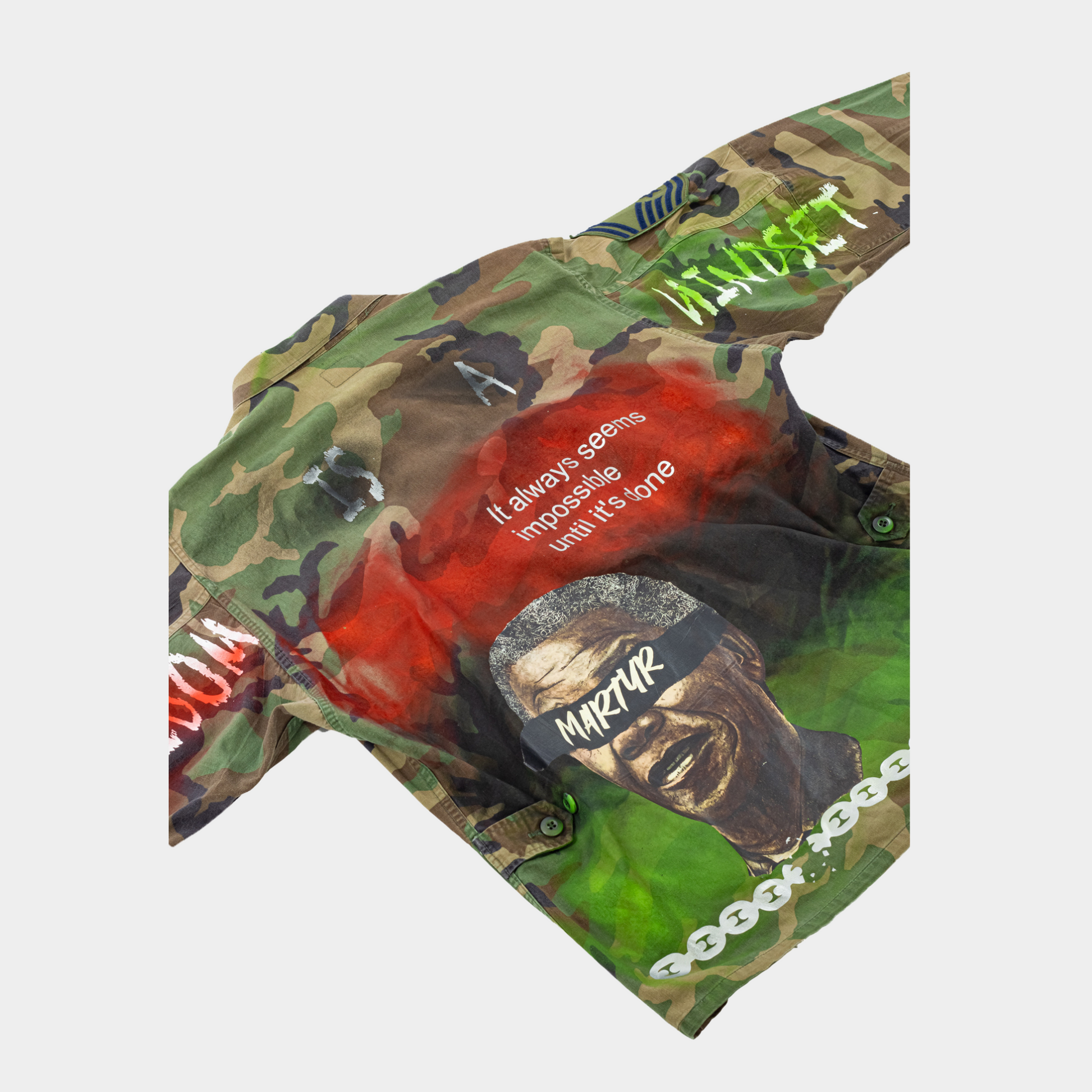 Mandela martyr camo hundredtags jacket My Store