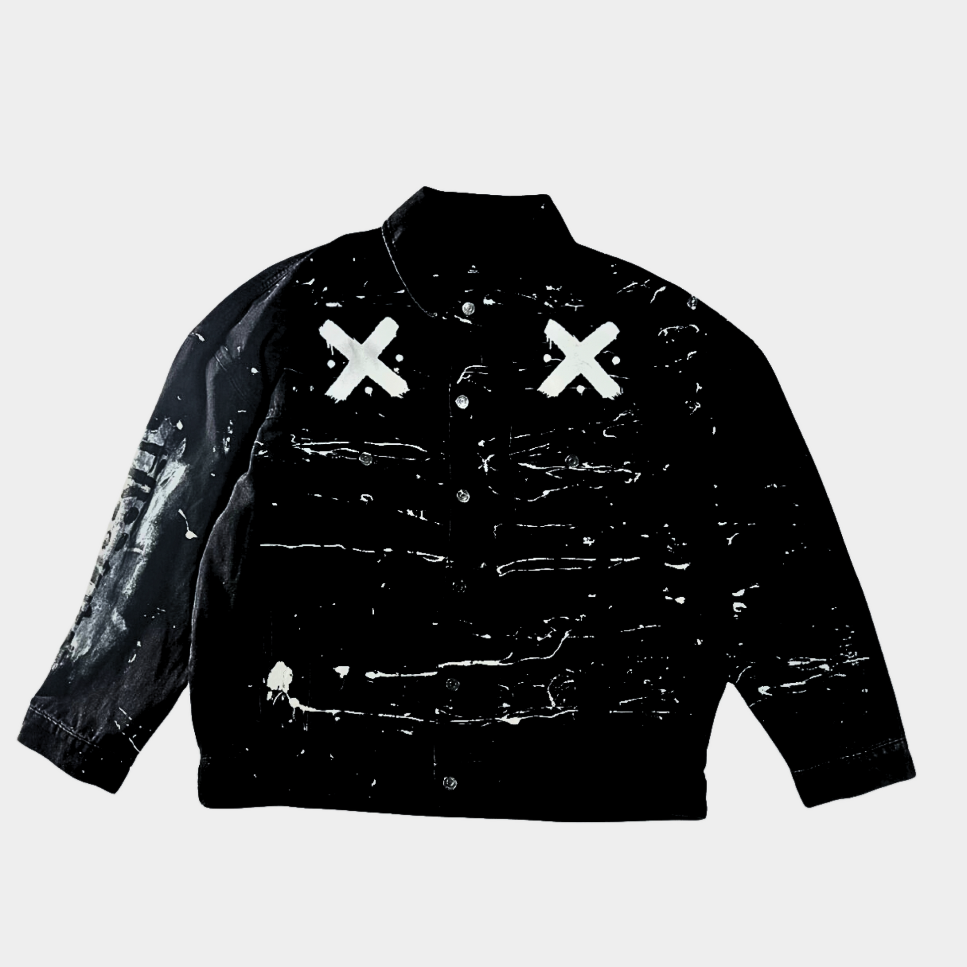 Destroy every label hundredtags jacket black denim My Store